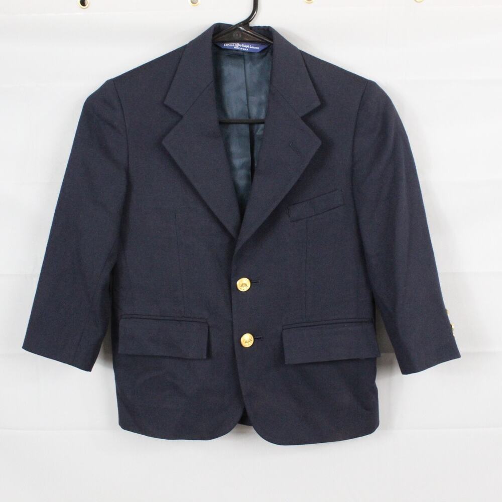 Ralph Lauren Navy Blazer with Gold Buttons